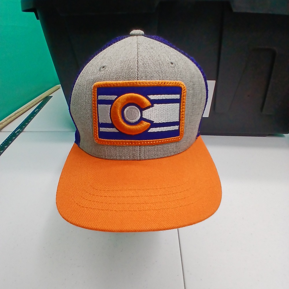 Colorado Limited Trucker Hat OSFM Purple Orange Gray Gorpcore Colorado Pride Cap